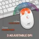 Ant Value Wireless Keyboard Mouse Combo White Silver (WK250)