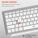 Ant Value Wireless Keyboard Mouse Combo White Silver (WK250)