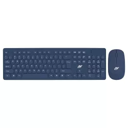 Ant Value Wireless Keyboard  Mouse Combo Blue FKBRI05