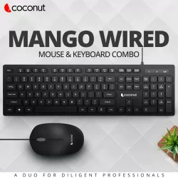 Coconut USB Keyboard Mouse Combo MANGO