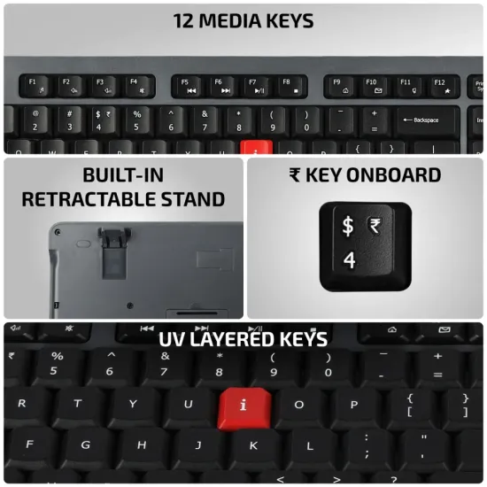 Iball Wireless Keyboard Mouse Combo ClickSet S350 (Mint i7)