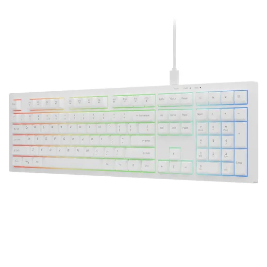 Iball USB Keyboard RGB Qwerty500 White Iball USB Keyboard RGB Qwerty500 White