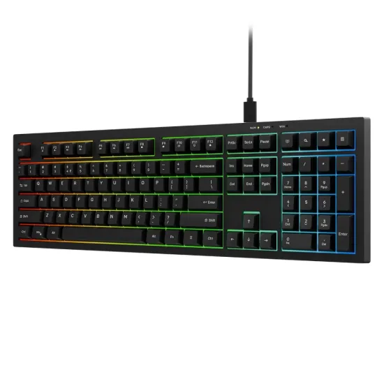 Iball USB Keyboard RGB Qwerty500 Black