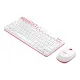 LOGITECH WIRELESS KEYBOARD MOUSE COMBO MK240 NANO WHITE