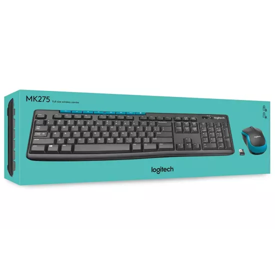 Logitech Wireless Keyboard Mouse Combo MK275