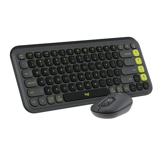 Logitech Wireless Keyboard Mouse Combo POP Icon Black (Open Box)