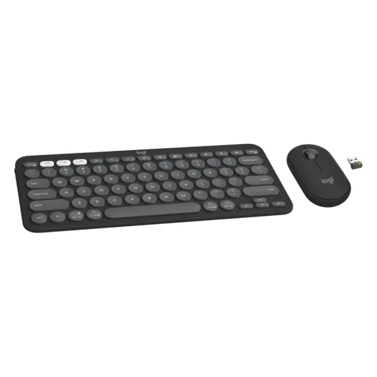 Logitech Bluetooth Keyboard Mouse Combo Pebble 2 Black (Open Box)