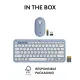 Logitech Bluetooth Keyboard Mouse Combo Pebble 2 Blue