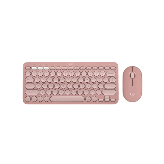 Logitech Bluetooth Keyboard Mouse Combo Pebble 2 Tonel Rose (Open Box)