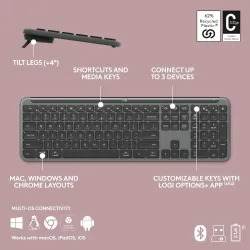 Logitech Wireless Keyboard Mouse Combo Signature Slim MK950 (Open Box)