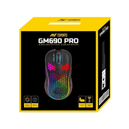 Ant Esports Wireless Gaming Mouse RGB (GM690 PRO)