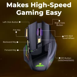 Coco Sports Wireless Gaming Mouse WM22 GOLD
