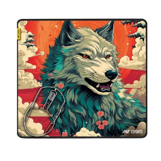 Ant Esports Wolf Mouse Pad 260 X 210 X 3mm Anti-fray Stitching