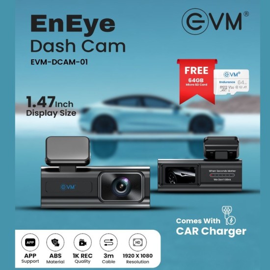 EVM Car Dascam with 1080p Full HD Resolution | 1.4 EVM Car Dascam with 1080p Full HD Resolution | 1.4