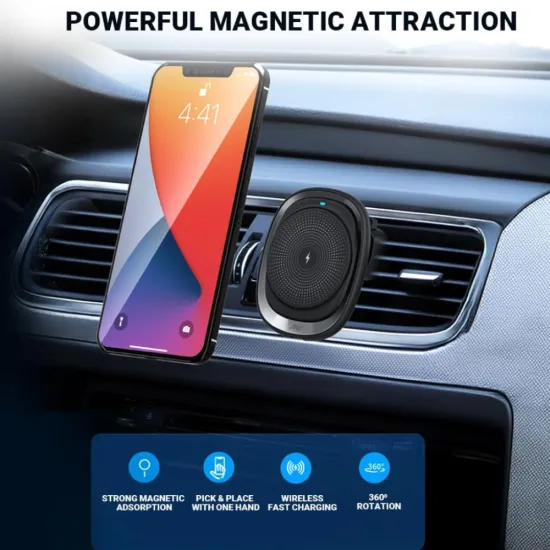 Ant Value Magnetic Wireless Car Charger for iPhone 15w