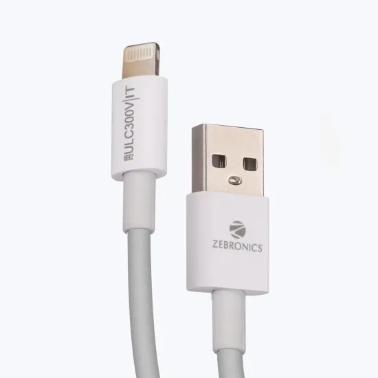 Zebronics USB To Iphone Lightning Charger & Sync Cable (ULC300V)