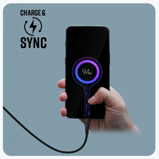 ZEBRONICS Type-C To Type-C Charge & Sync Cable TT27