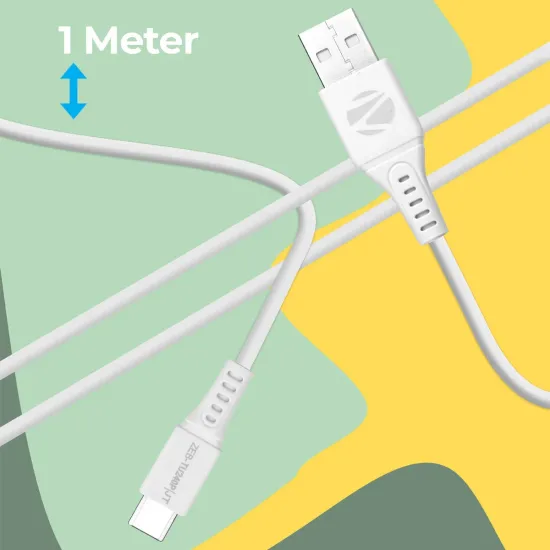 ZEBRONICS Type-C Charge & Sync Cable TU240P