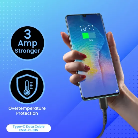 EVM Type-C Charge & Sync Cable EVM-C-015-B