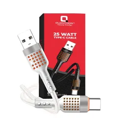 Quantron Mobile Charger | Data Transfer Cable USB to Type-C 1m 25w (QCC-818)