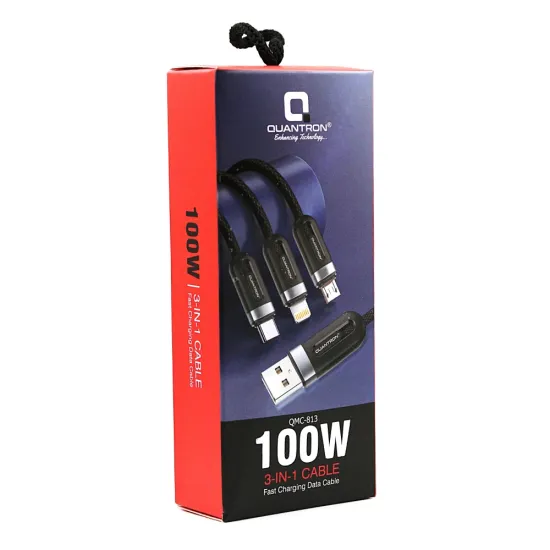 Quantron Mobile Charger Cable 3 in 1 (QMC813)