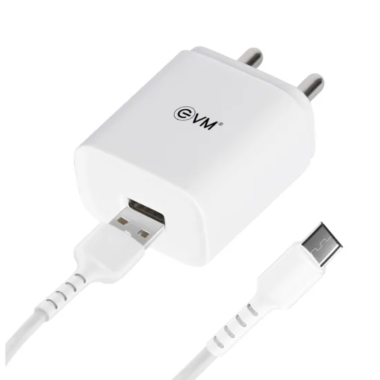 EVM Mobile Smart Charger With Cable (USB to Micro USB) 12W