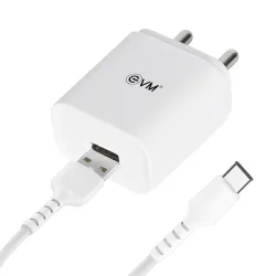 EVM Mobile Smart Charger with Cable (USB to Type-C) 12W