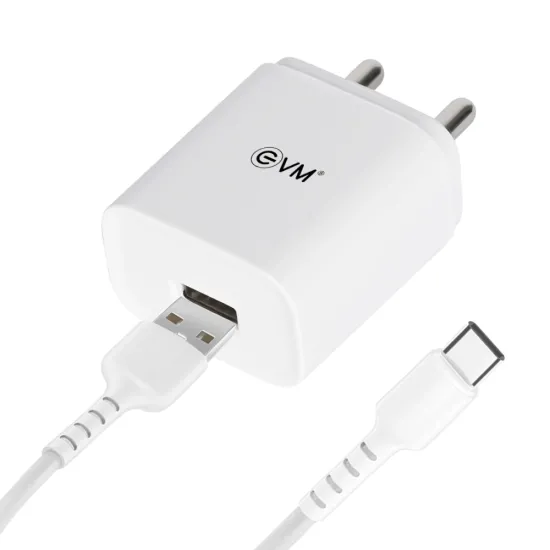 EVM Mobile Smart Charger with Cable (USB to Type-C) 12W
