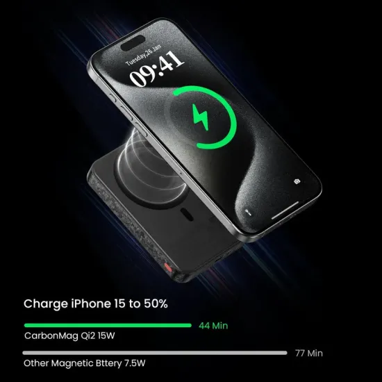 Sharge Power Bank 10000 mAh Magnetic Output (Carbon Mag C2)
