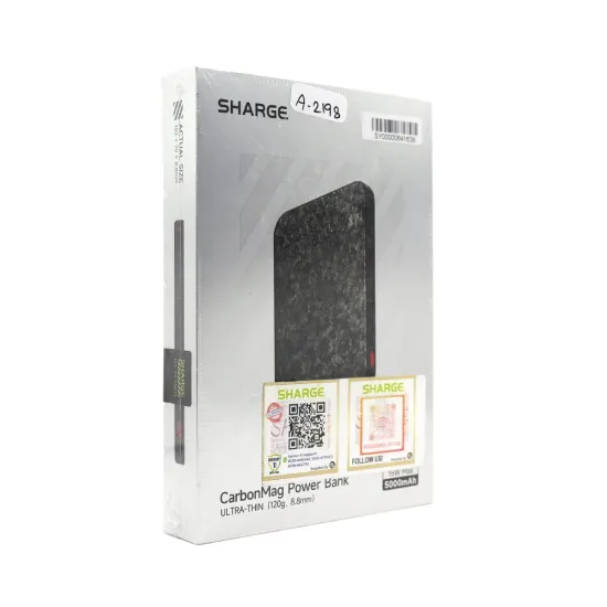 Sharge Power Bank 5000 mAh Magnetic Output (Carbon Mag C3 15W)
