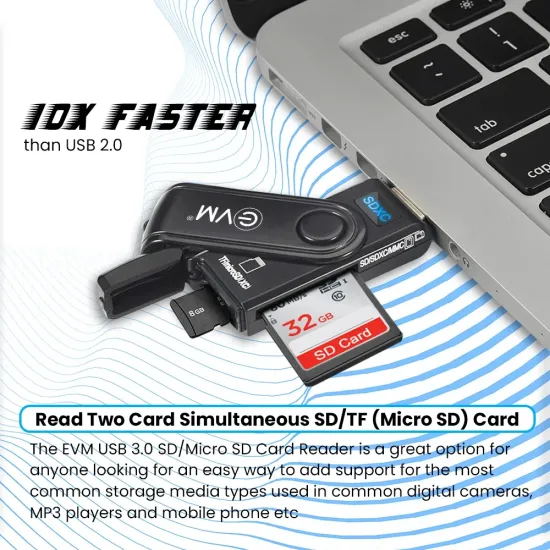 EVM 2 IN 1 Card Reader USB 3.0