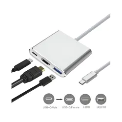 Ranz USB To Type-C Hub 3 Port (HDMI | USB 3.0 | Type-C)