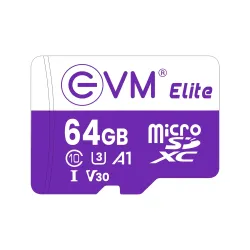 EVM Micro SD Card 64GB Elite For CCTV Camera and Smart Phone