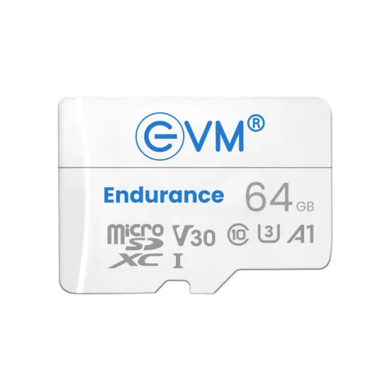 EVM Micro SD Card 64GB V30 Endurance For CCTV Camera