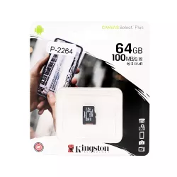 Kingston Canvas Select plus 64GB Micro SD Card Class 10