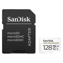 Sandisk Micro SD Card 128GB High Endurance For DSLR With Adapter (Open Box)