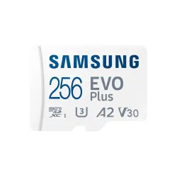 Samsung Micro SD Card 256GB Evo Plus v30 With Adapter For DSLR Camera CCTV Camera and Smart Phone