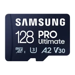 Samsung Micro SD Card 128GB PRO Ultimate with Adapter For DSLR Camera