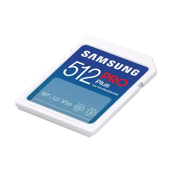 Samsung SD Card 512GB Pro Plus For DSLR Camera (Open Box)