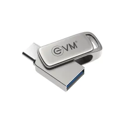 EVM Pendrive 128GB Elite Nano + Type-C OTG USB 3.2 (METAL)