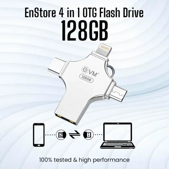 EVM EnStore 4 in 1 OTG Pendrive 128GB USB 3.0