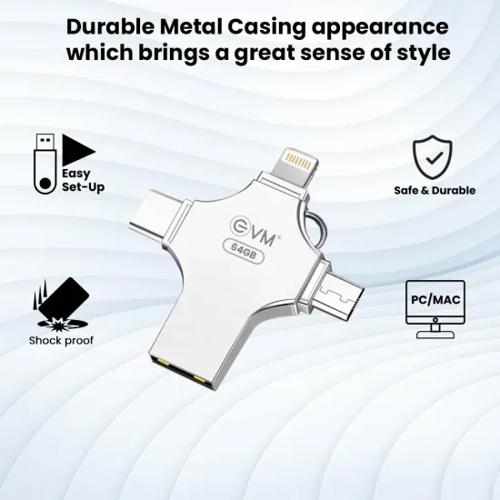 EVM EnStore 4 in 1 OTG Pendrive 64GB USB 3.0