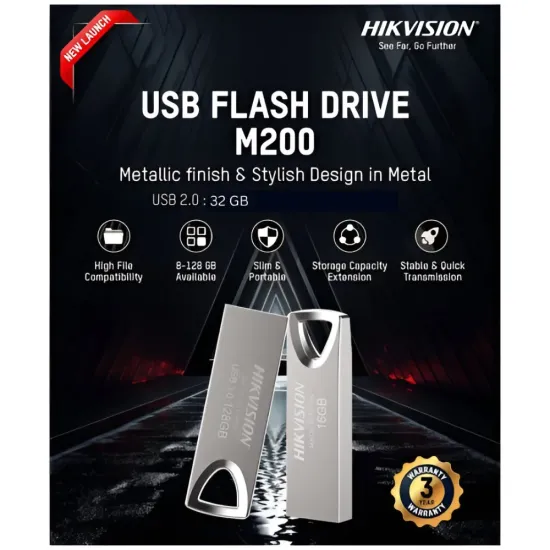 Hikvision M200 32GB 2.0 Metal Pendrive