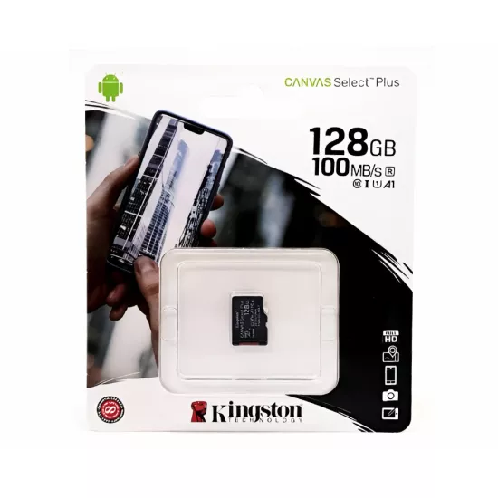 Kingston Canvas Select plus 128GB Micro SD Card Class 10