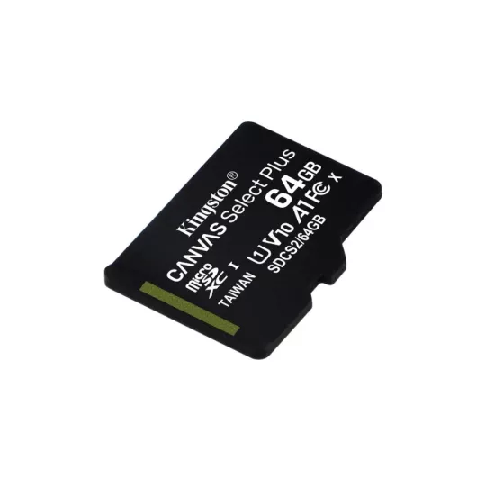 Kingstone SDCS2 64GB Micro Class 10 Memory Card With Adapter