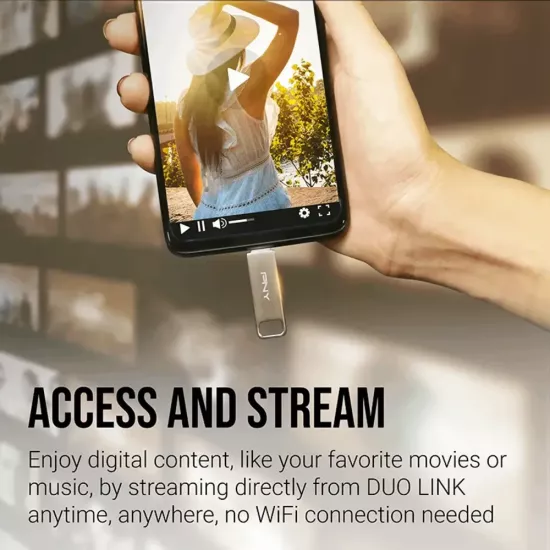 PNY DUO Link 128GB USB 3.2 Type-C OTG Pendrive