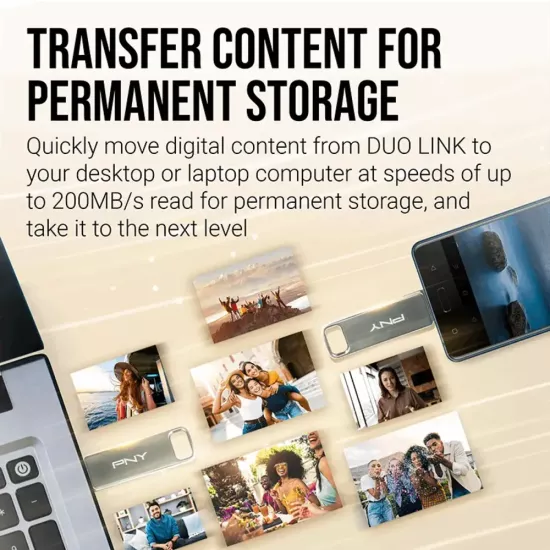 PNY DUO Link 128GB USB 3.2 Type-C OTG Pendrive