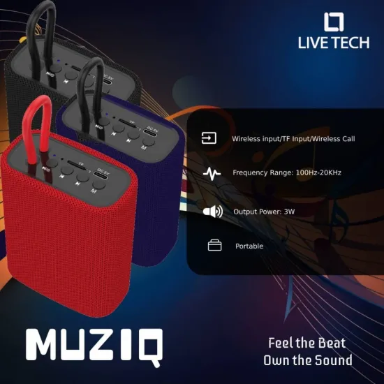 LiveTech Bluetooth Speaker MUZIQ 3w
