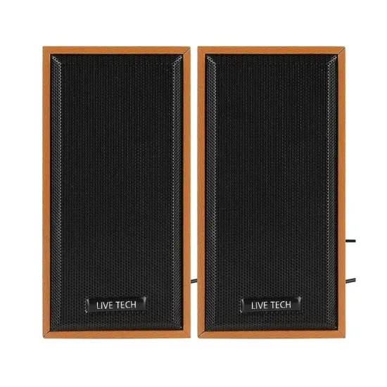 Live Tech Speaker 2.0 USB Wooden SP08