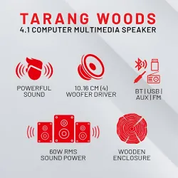 Iball Bluetooth Speaker Tarang Woods 4.1 60w